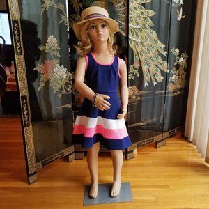 Winner Again Size 4 Navy Blue Preppy Dress
